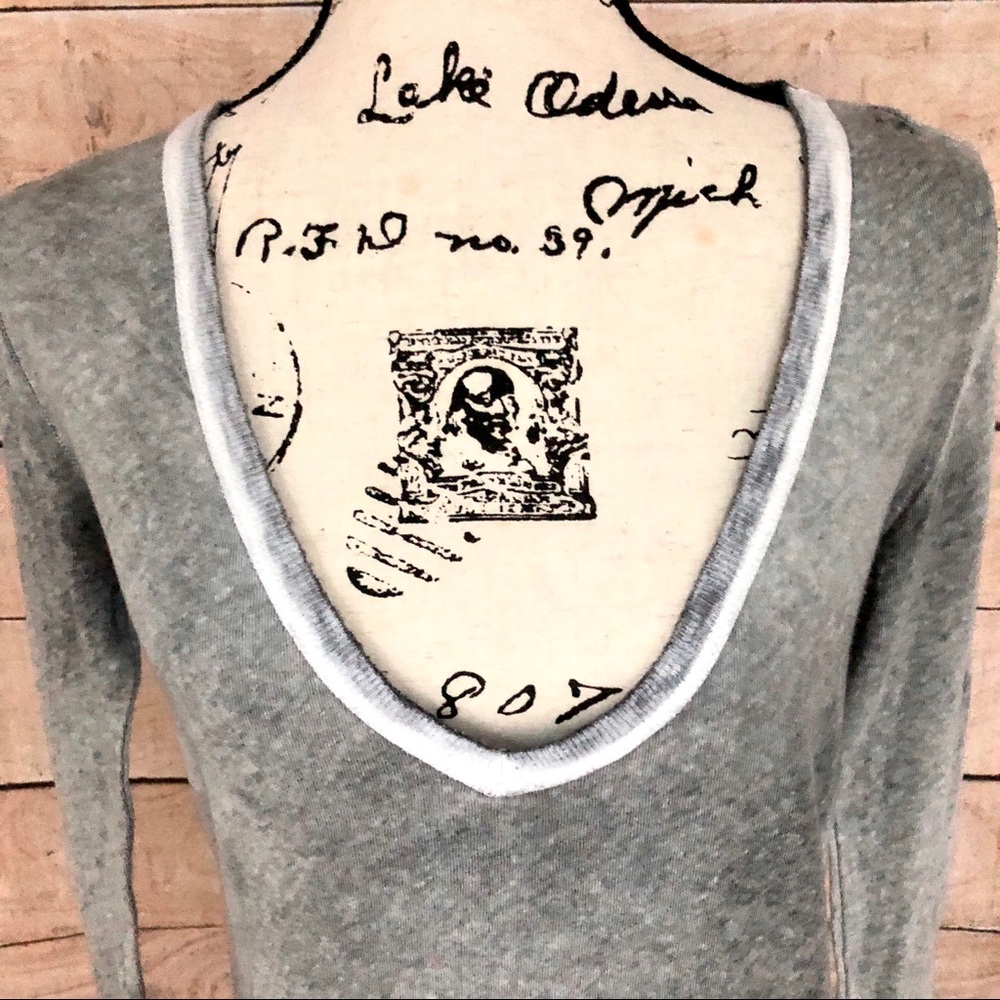 Free People We The Free Long Beach Grey Top XS - Picture 5 of 12